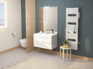 Meuble LUMPUR à suspendre 80cm miroir affleurant