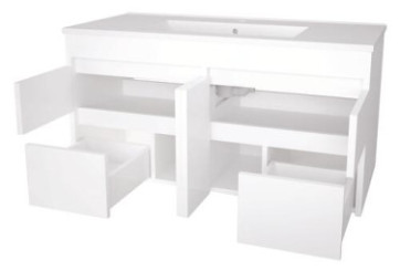 Meuble LUMPUR à suspendre 100cm miroir affleurant