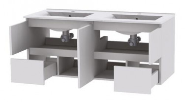 Meuble LUMPUR à suspendre 120cm miroir suspendu