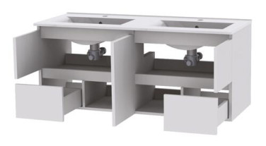 Meuble LUMPUR à suspendre 120cm miroir affleurant