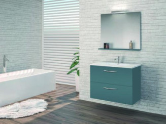 Caisson DUBAI bleu paon 70cm