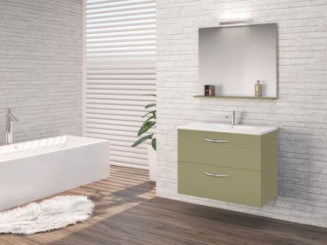 Meuble DUBAI à suspendre 70cm vert menthe