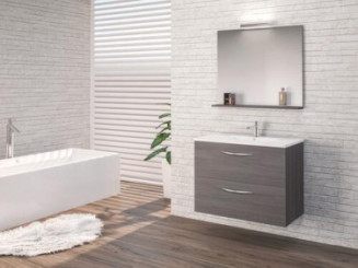 Meuble DUBAI à suspendre 60cm gris