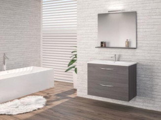 Meuble DUBAI à suspendre 70cm gris