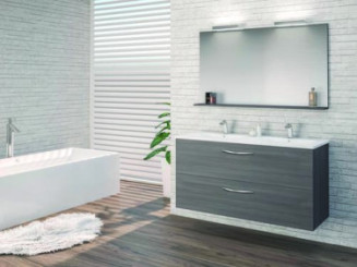 Meuble DUBAI à suspendre 120cm gris