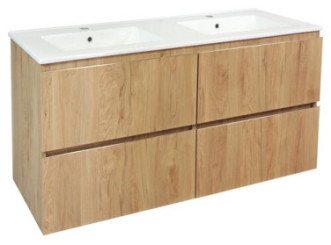 Meuble OSLO à suspendre 4 tiroirs 120cm bois