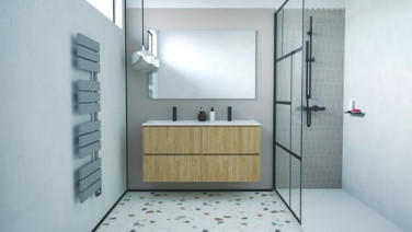 Meuble OSLO à suspendre 4 tiroirs 120cm bois