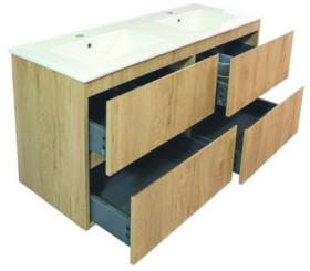 Meuble OSLO à suspendre 4 tiroirs 120cm bois