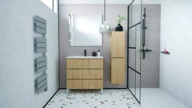 Meuble OSLO sur pieds 3 tiroirs 80cm bois