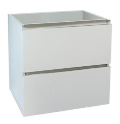 Caisson 2 tiroirs blanc brillant OSLO 80cm