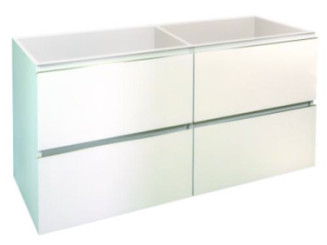 Caisson 4 tiroirs blanc mat OSLO 120cm