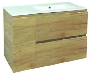 Meuble OSLO à suspendre 2 tiroirs & 1 porte 90cm bois