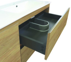 Meuble OSLO à suspendre 2 tiroirs & 1 porte 90cm bois