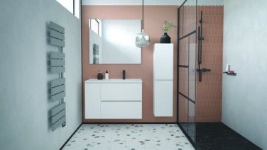 Caisson 2 tiroirs & 1 porte blanc mat OSLO 90cm