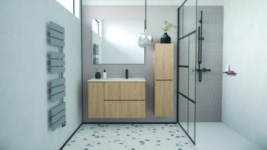 Caisson 2 tiroirs & 1 porte bois OSLO 90cm