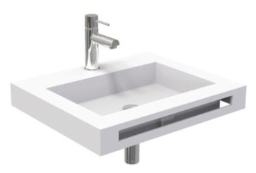 PLAN VASQUE CENTREE A SUSPENDRE 60cm HOYA - BATHROOM THERAPY