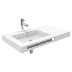 PLAN VASQUE EXCENTREE A SUSPENDRE 90cm HOYA - BATHROOM THERAPY