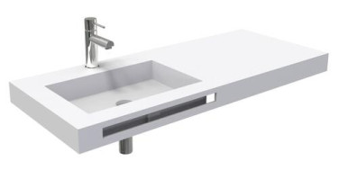 PLAN VASQUE EXCENTREE A SUSPENDRE 120cm HOYA - BATHROOM THERAPY