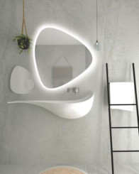 Vasque à suspendre 120cm goutte