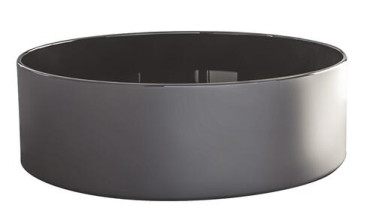 Vasque à poser ronde ø37x12 cm veniz noire