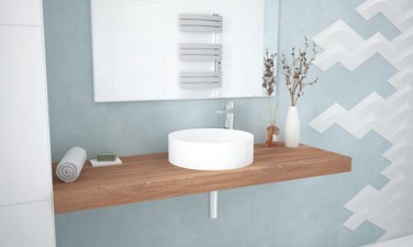 Vasque à poser ronde ø39,5x11,5 cm blanche