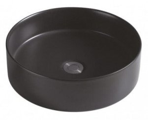 Vasque à poser ronde ø39,5x11,5 cm noire
