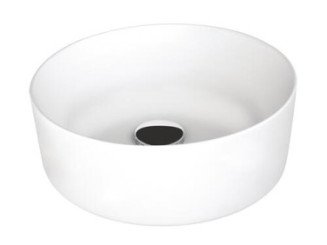 Vasque à poser ronde ø38x13,5 cm blanche