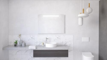 Miroir LED à suspendre 80x70cm LISBONNE