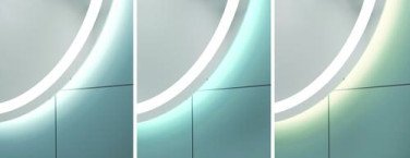 Miroir LED Louxor ø80 contours sablés
