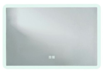 Miroir LED Athènes 90X60cm contours givrés