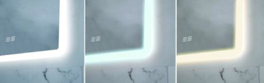Miroir LED Athènes 90X60cm contours givrés