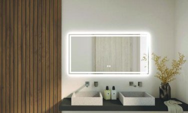 Miroir LED Lausane 120X60cm contours sablés