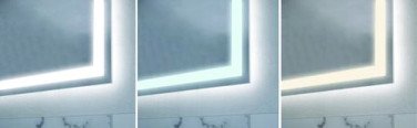 Miroir LED Lausane 120X60cm contours sablés