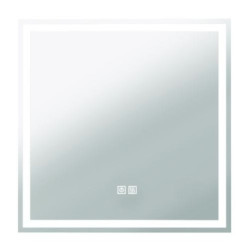 Miroir LED Lausane 60X60cm contours sablés