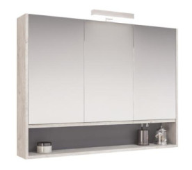 Armoire de toilette à suspendre 3 portes 100 cm nordic