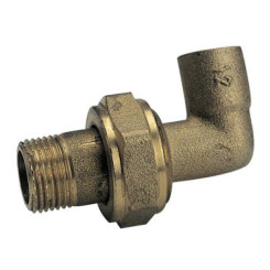 COUDE UNION LAITON A PORTEE SPHERO-CONIQUE MALE ET A SOUDER CUIVRE - 98 GCU