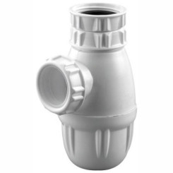 SIPHON DE LAVABO GRAND CULOT REGLABLE EN HAUTEUR - TUBE 32