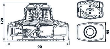 Détendeur déclencheur de sécurité pour gaz propane débit 1,3 kg/h