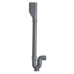 SIPHON TUBULAIRE ABS A SORTIE HORIZONTALE AVEC ENTONNOIR DOUBLE - PRONORM