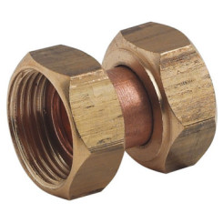 RACCORD DROIT 2 ECROUS 12/17 - R80