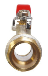Vanne à sphère double mâle 12/17 à manette plate