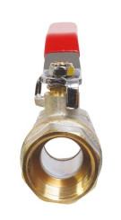 Vanne à sphère double femelle 40/49 à manette plate