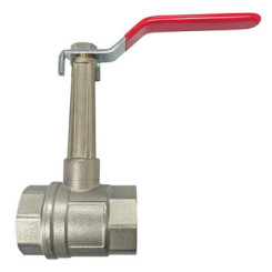 VANNE A SPHERE A REHAUSSE DOUBLE FEMELLE 50/60 V490 - MANETTE PLATE - PRONORM