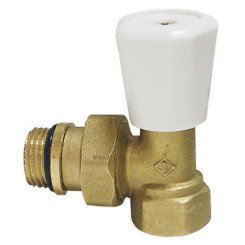 ROBINET DE RADIATEUR SIMPLE REGLAGE EQUERRE 15/21 BRUT
