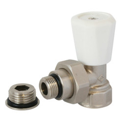 ROBINET DE RADIATEUR SIMPLE REGLAGE EQUERRE UNIVERSEL