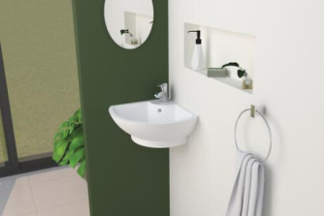Lave-mains d'angle 33x33x18cm