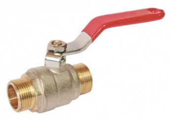 Vanne à sphère double mâle 50/60 V490 à manette plate