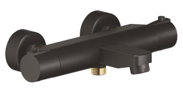 Thermostatique de bain-douche noir mat Fact'Ory C2 