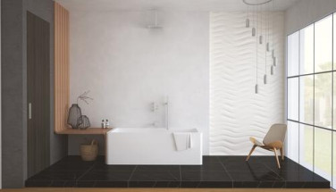 Pack thermostatique de bain/douche à encastrer Cuadr'O 