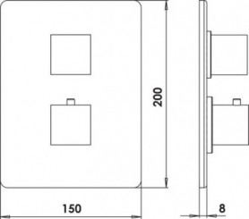 Set de décoration Fact'Ory pour boîtier thermostatique de douche 